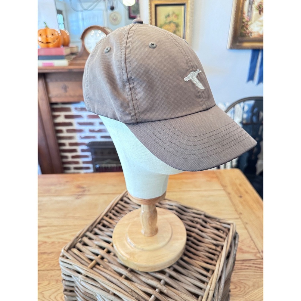 GenTeal Apparel Brown Ripstop Performance Ball Cap Duck Logo Adjustable Hat